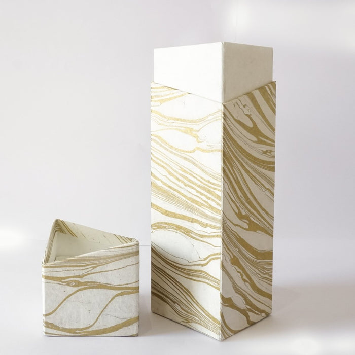 Tabletop Decor Rectangular Wine Box Gold -