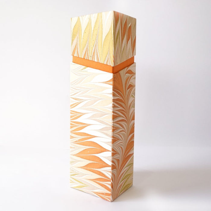 Tabletop Decor Rectangular Wine Box Orange -