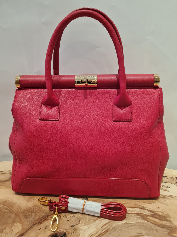 Red Bag Vera Pelle