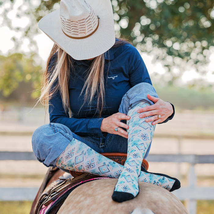 Red Barn Socks Canyon Glow Western Boot Socks