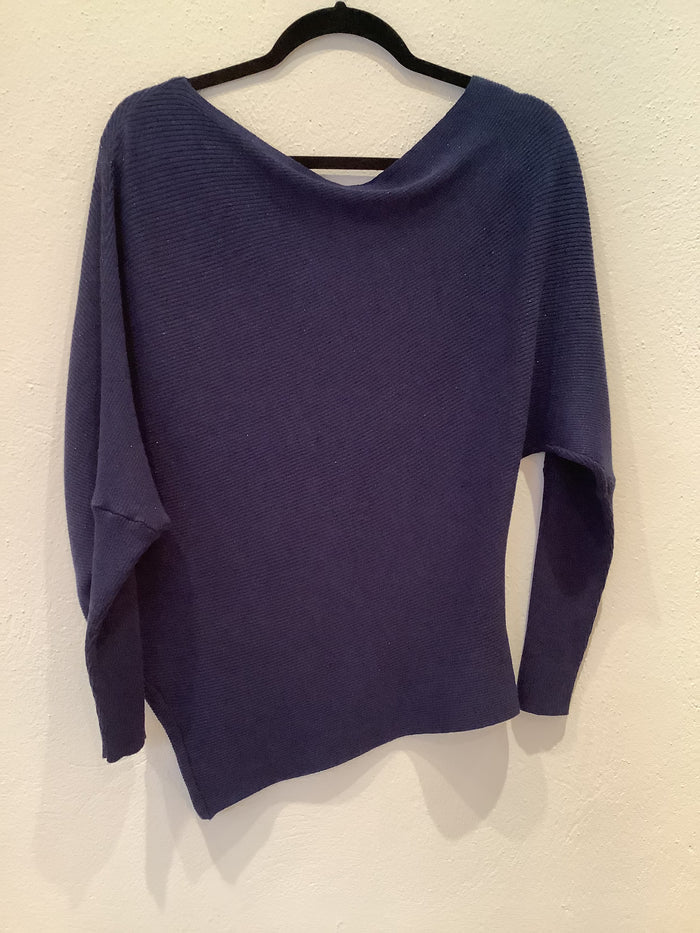 Reiss Navy Metallic Knit Jumper NEW RRP £125 S