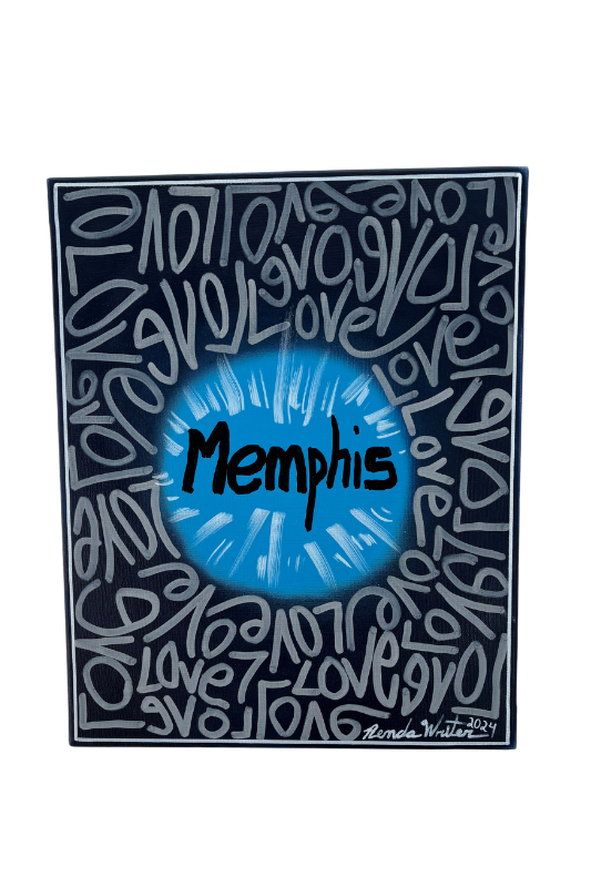 Renda Writer "Memphis Love" 16x20 Canvas Original