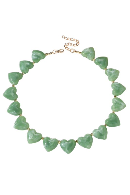Resin Hearts Necklace