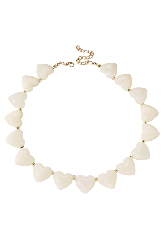 Resin Hearts Necklace