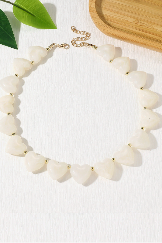 Resin Hearts Necklace