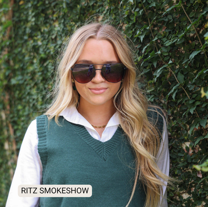 Ritz - Unisex Polarized Large Hair Friendly Aviator
