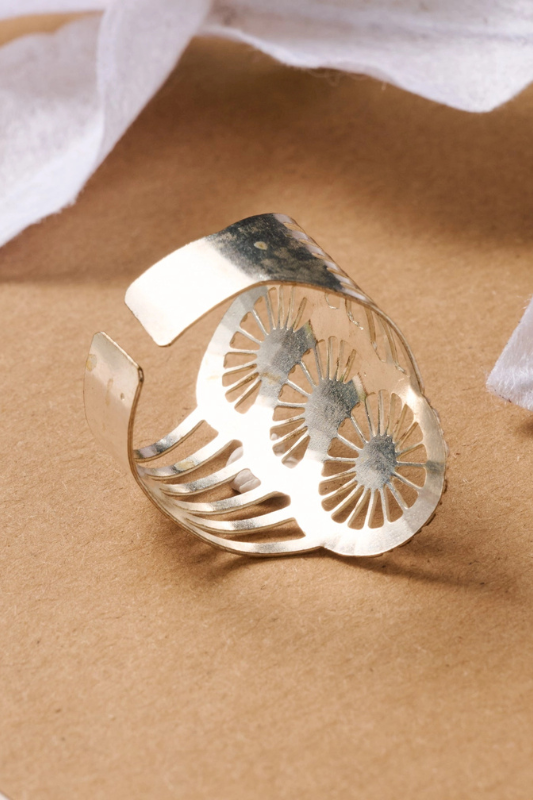 Roda Sliver Cuff Ring