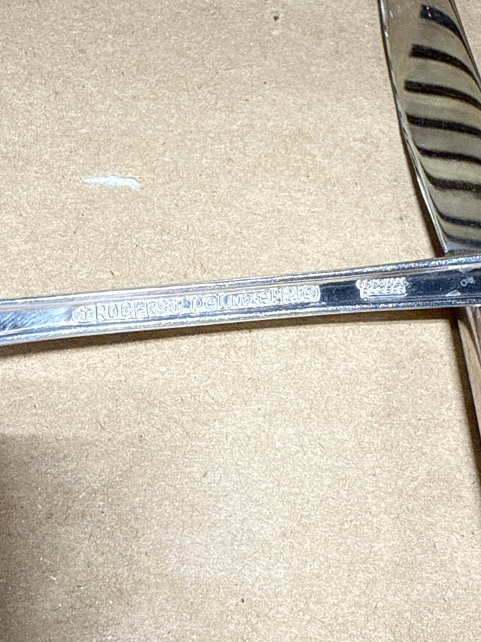 Rogers Deluxe Plate Precious Flatware Set With Case - 64 Pieced