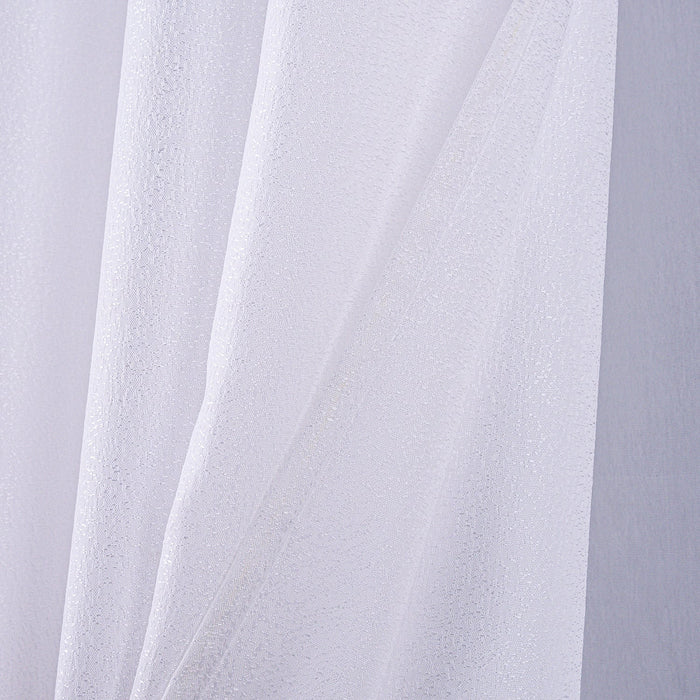 RT Designers Collection 100% Polyester 140 GSM Lava Jacquard Grommet Curtain Panel 54" x 84" White