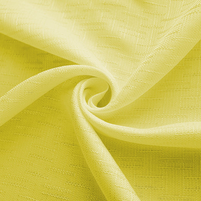 RT Designers Collection 100% Polyester 140 GSM Sedona Jacquard Grommet Curtain Panel Yellow