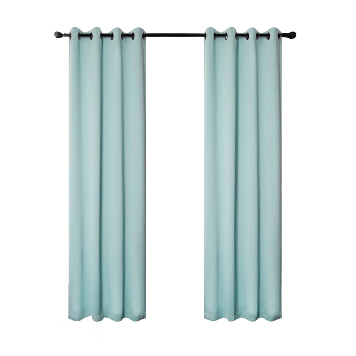 RT Designers Collection 100% Polyester 250 GSM Riley 100% Blackout Grommet Panel Blue