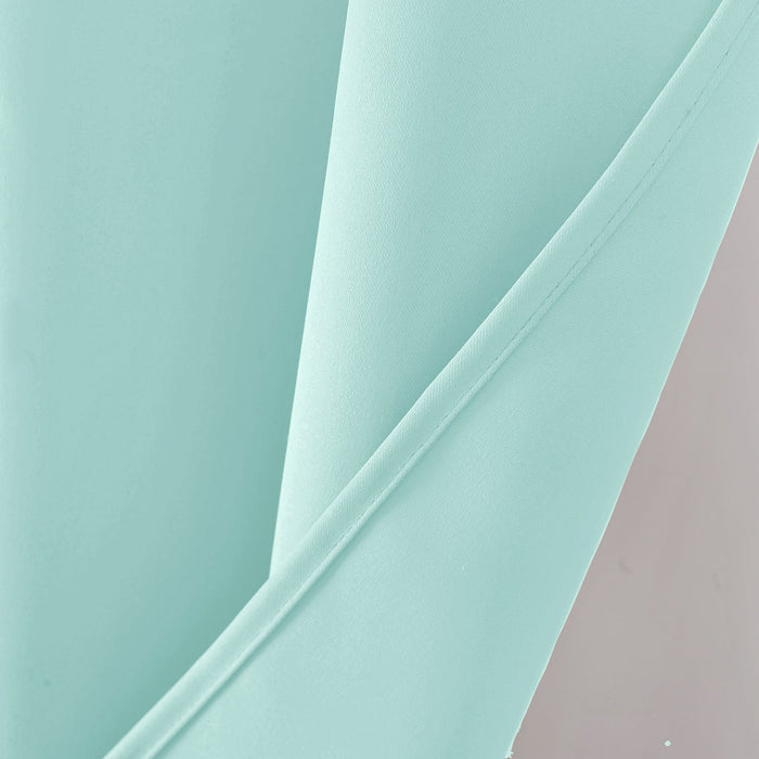 RT Designers Collection 100% Polyester 250 GSM Riley 100% Blackout Grommet Panel Blue