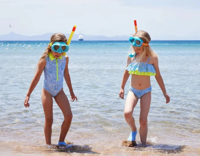 Bikini Marie Raxevsky Ruffled Neon Top Bikini Iris Apoella