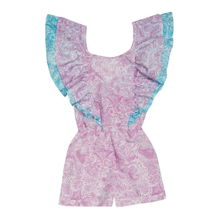 Kids Playsuits Marie Raxevsky Ruffles Playsuit Paisley Lilac Apoella