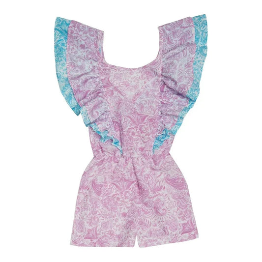 Kids Playsuits Marie Raxevsky Ruffles Playsuit Paisley Lilac Apoella