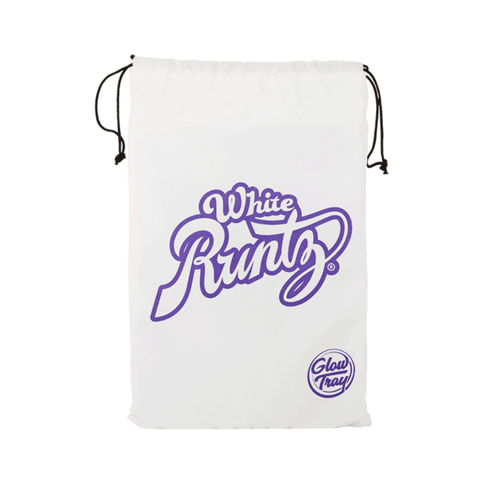 white runtz glow tray carrying bag
