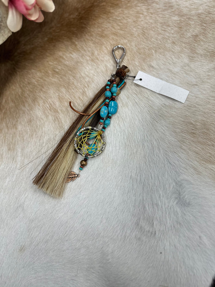Saddle Charm Western Clip Keychain