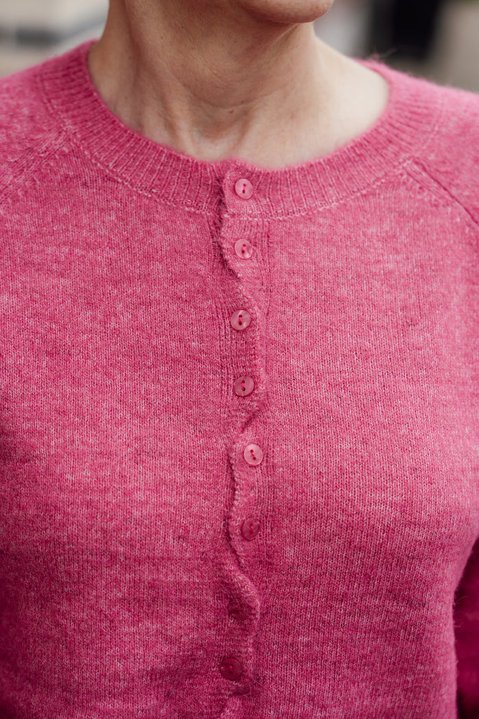 Sage cardigan roze
