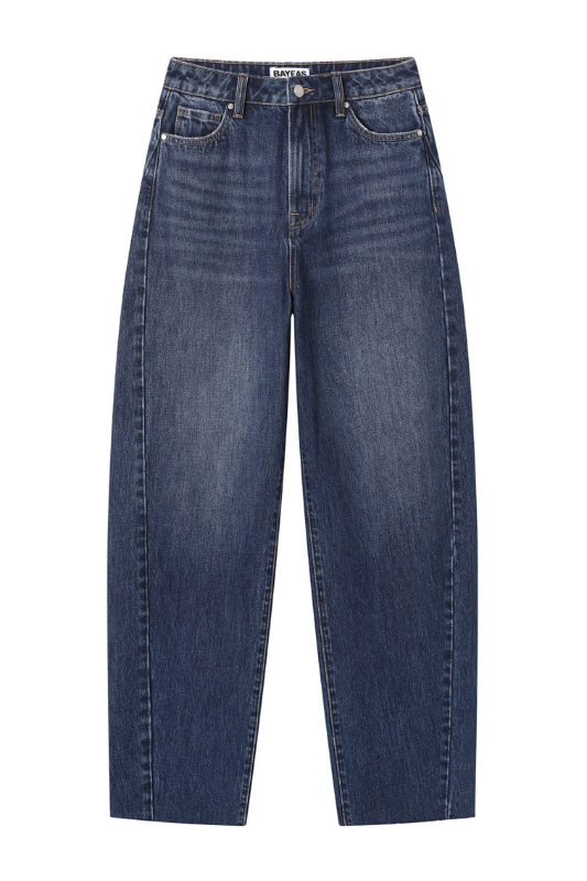 Sammie Barrel Jeans - Dark Denim