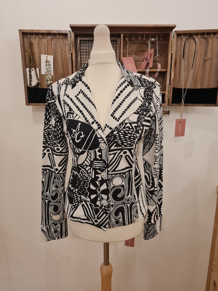 Save The Queen Black/white Jacket M