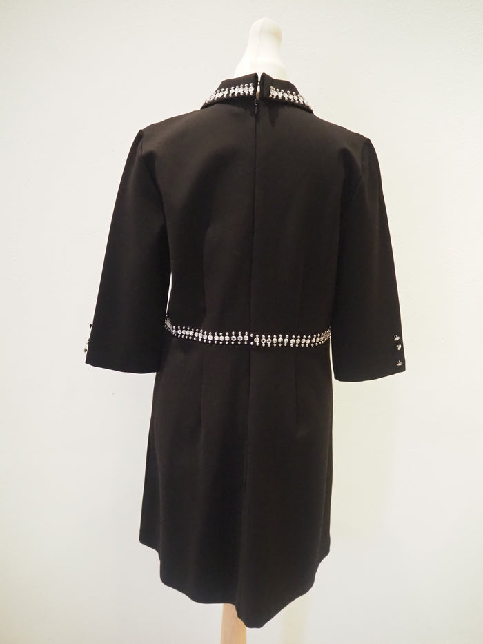 Savida Black Diamond Shift Dress Size 10