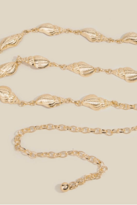 Seashell Chain Belt