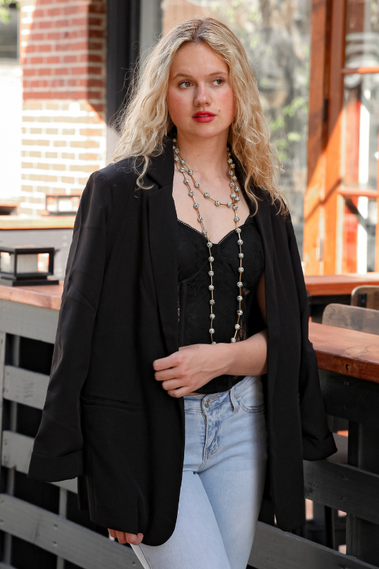Serious Business Blazer - Black