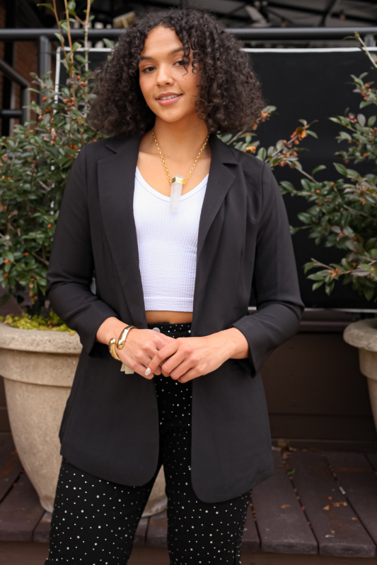 Serious Business Blazer - Black