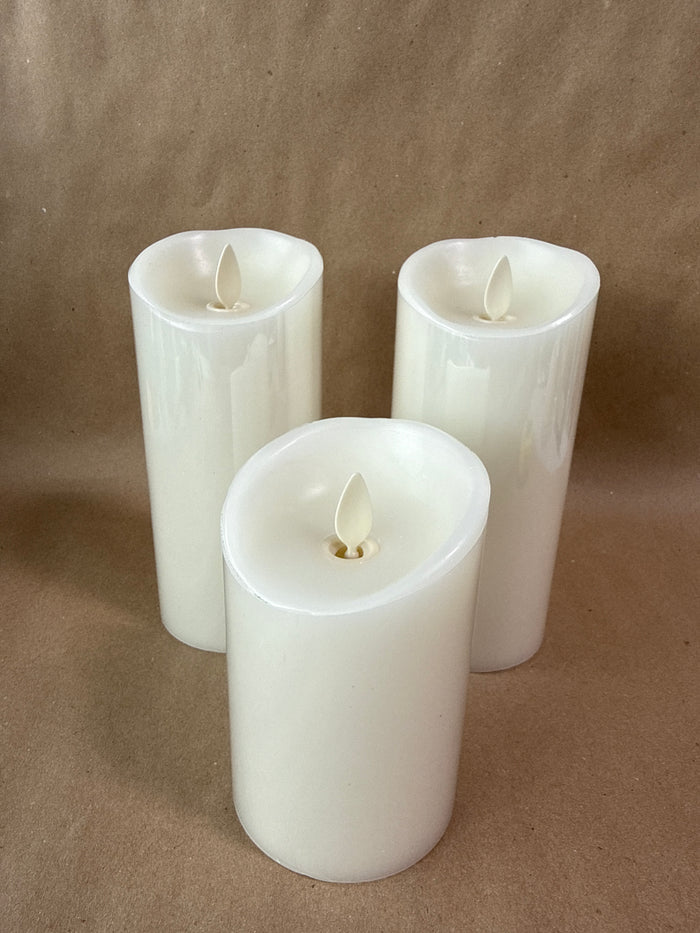 Set Of 3 Luminara Candles - Not Tested (G)