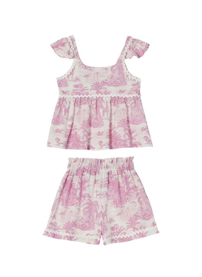 Kids Set Marie Raxevsky Set Top Skort Jungle Lilac Apoella
