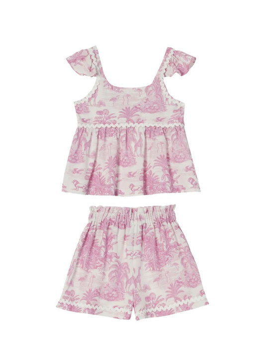 Kids Set Marie Raxevsky Set Top Skort Jungle Lilac Apoella
