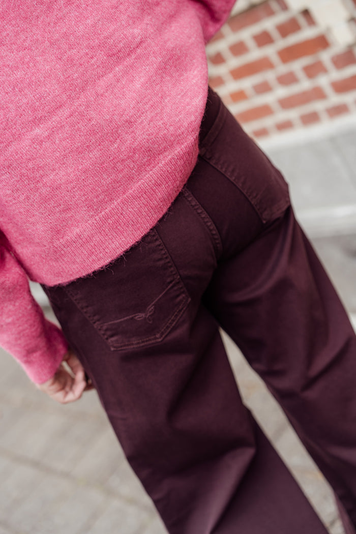 Sharon broek bordeaux