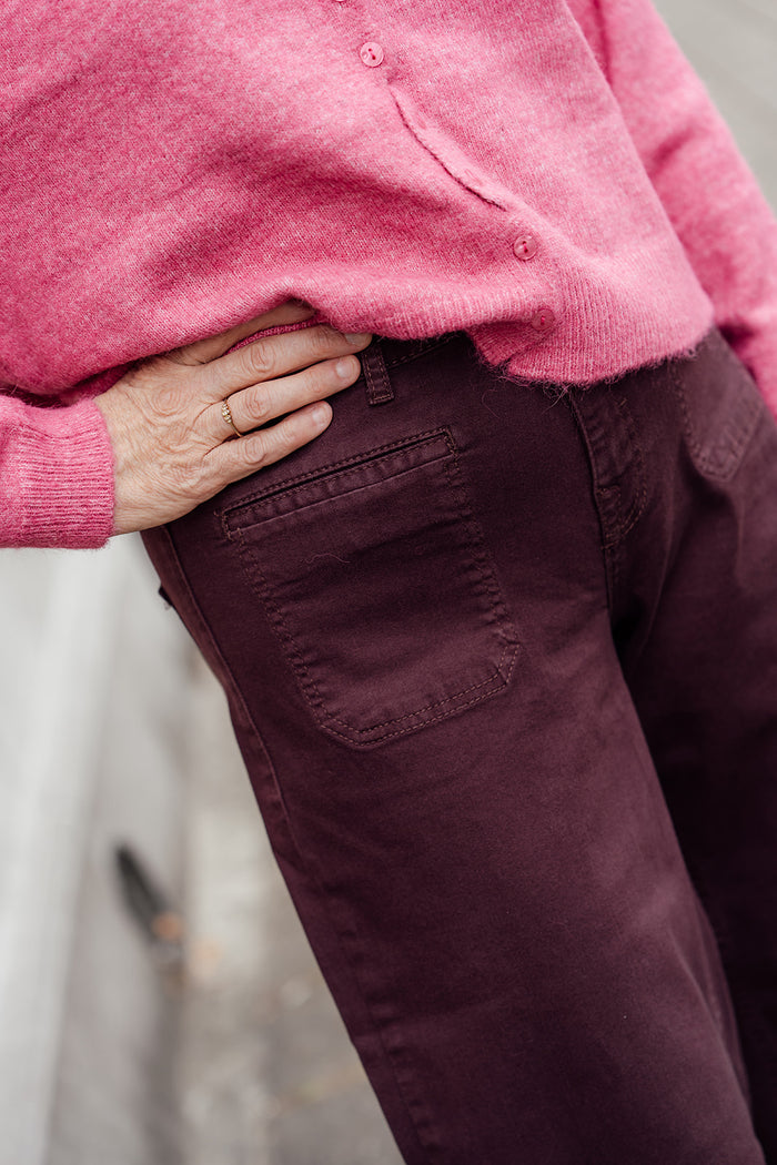 Sharon broek bordeaux