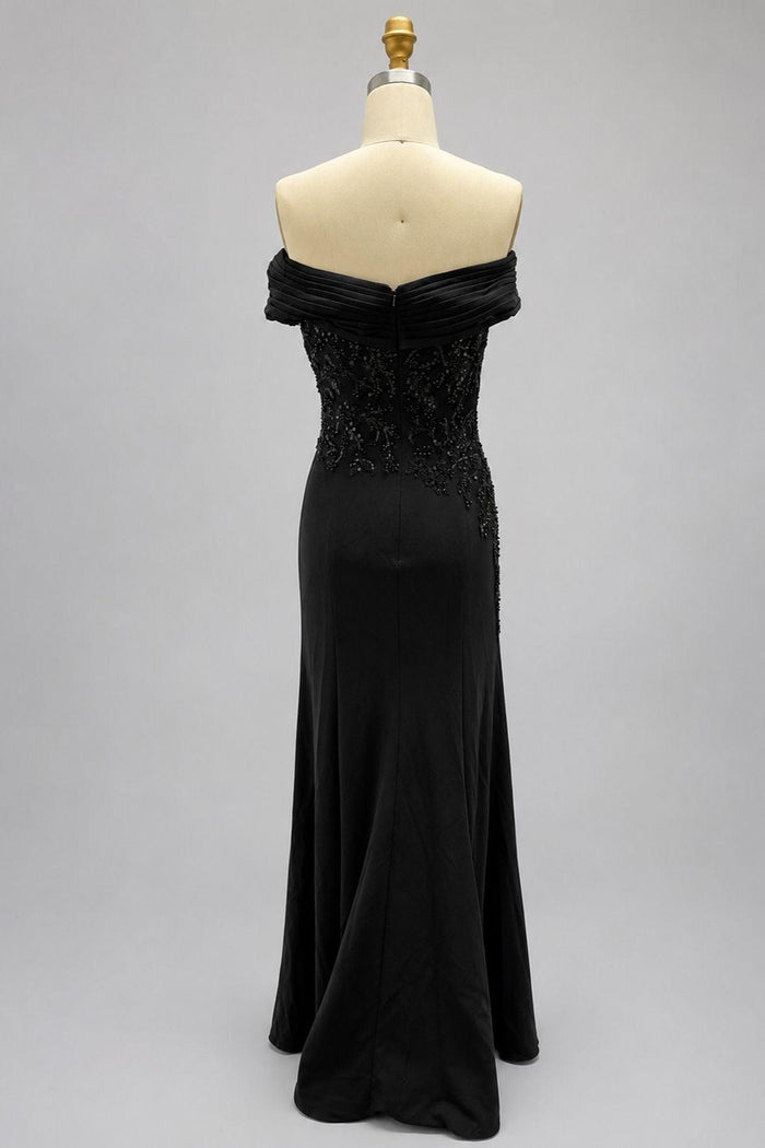 Sheath-Column Floor Length Chiffon Stretch Satin Mother of the Bride Dress CM0468