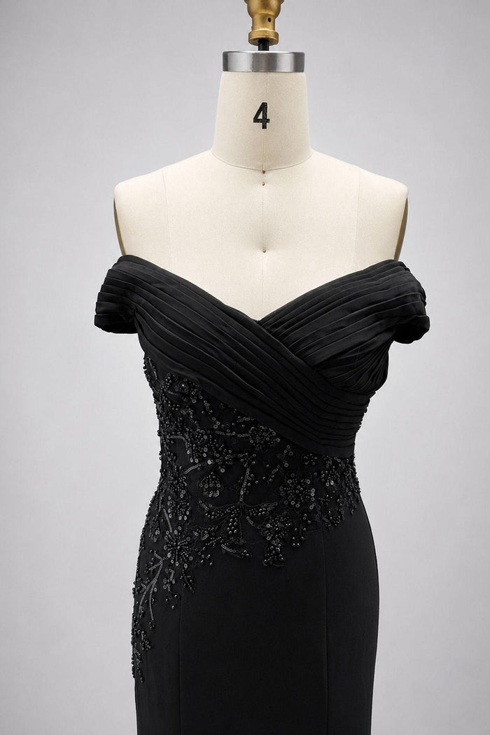 Sheath-Column Floor Length Chiffon Stretch Satin Mother of the Bride Dress CM0468