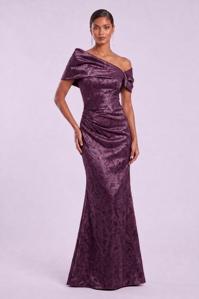 Sheath-Column Floor Length Jacquard Mother of the Bride Dress CM0487