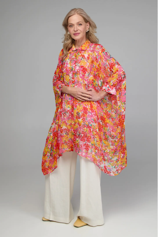 Sheri Floral Long Shirt