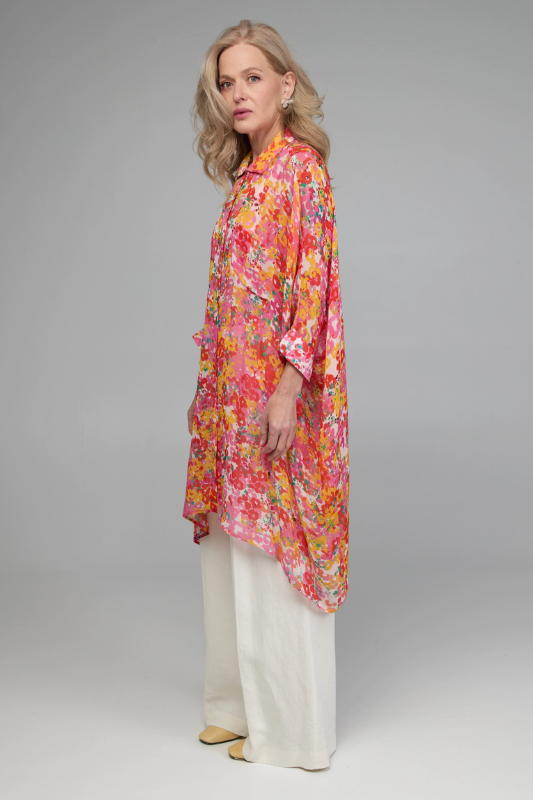 Sheri Floral Long Shirt