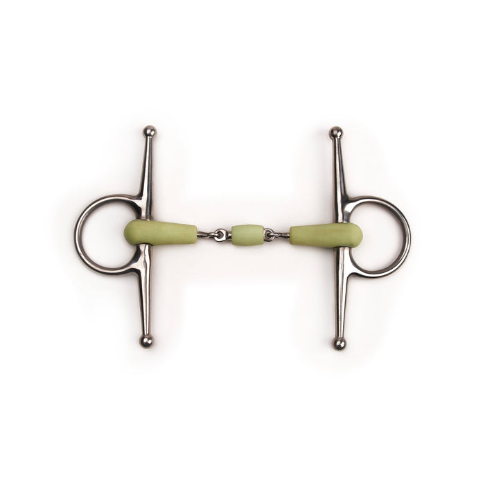 Shires Equikind Full Cheek Peanut Link Snaffle Bit, 5"