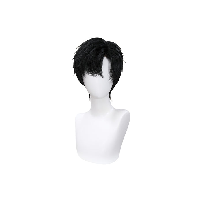 【Short Front Lace】DokiDoki Game Love And Deepspace Cosplay Zayne Wig Short Straight Black Hair