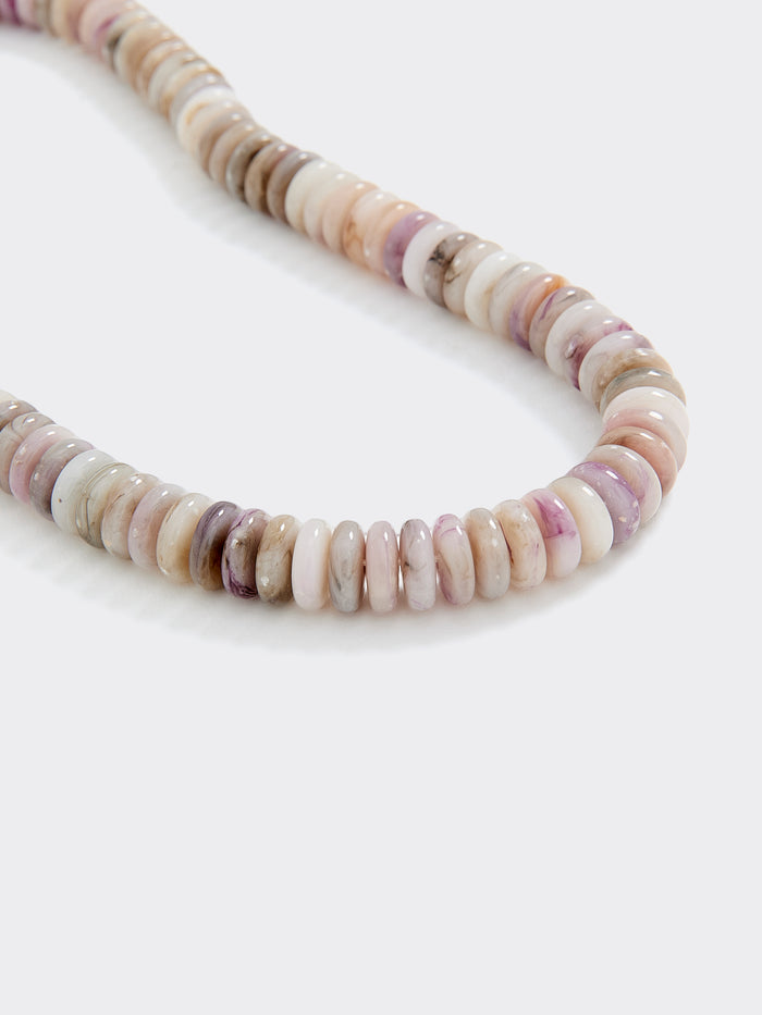 Short Necklace with Disc Beads