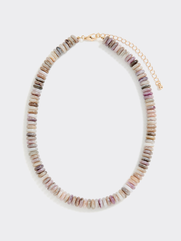 Short Necklace with Disc Beads