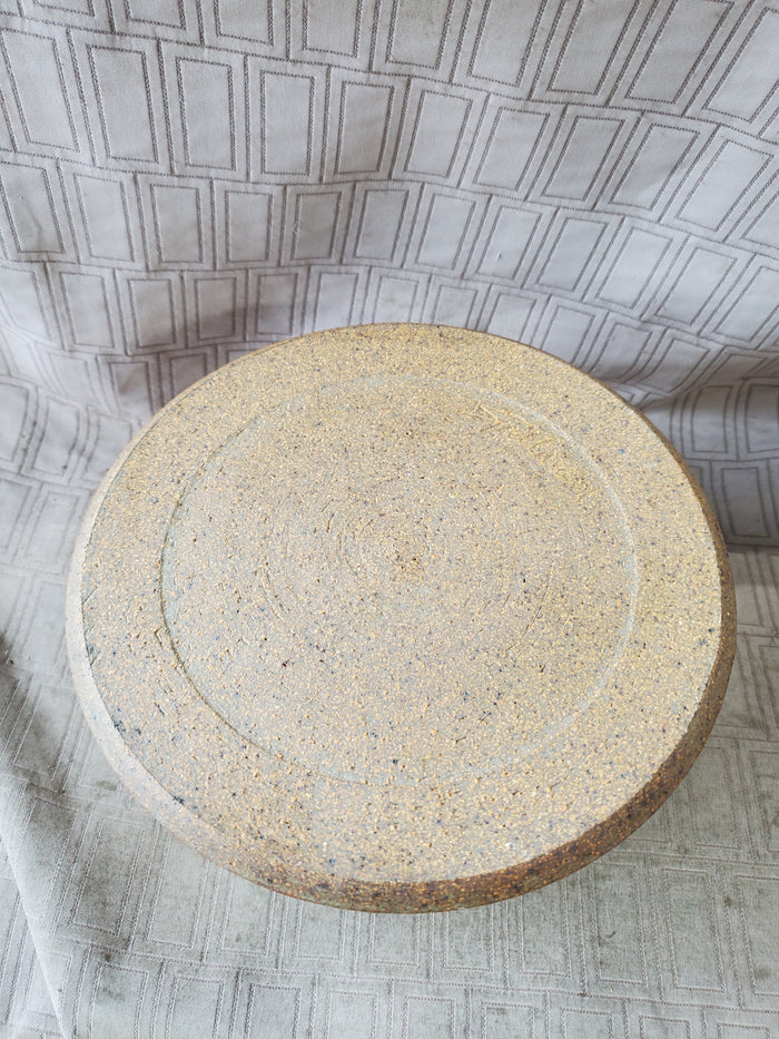 Signed Glazed Pottery Double Handle Planter