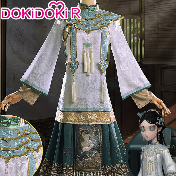 【Size S-2XL】DokiDoki-R Game Identity Ⅴ Cosplay Bai Ze Cosplay Costume Antiquarian Baize idv