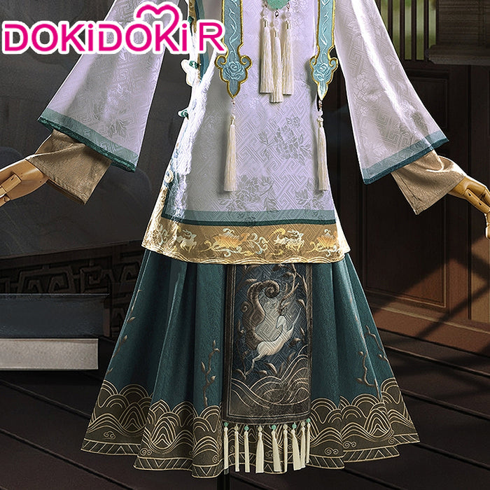 【Size S-2XL】DokiDoki-R Game Identity Ⅴ Cosplay Bai Ze Cosplay Costume Antiquarian Baize idv