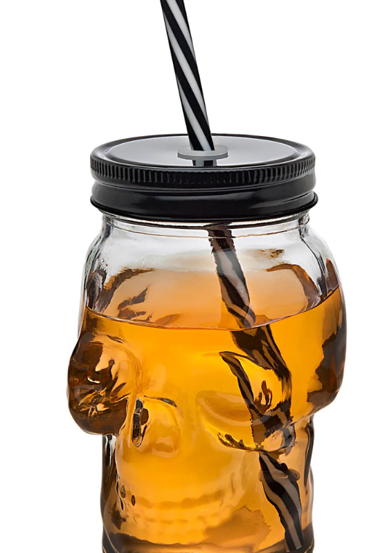 Skull Glass Sippy Mug