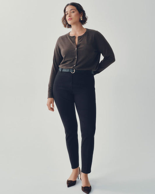 Slim-Leg High-Rise Ankle Pant - The Iconic (R)