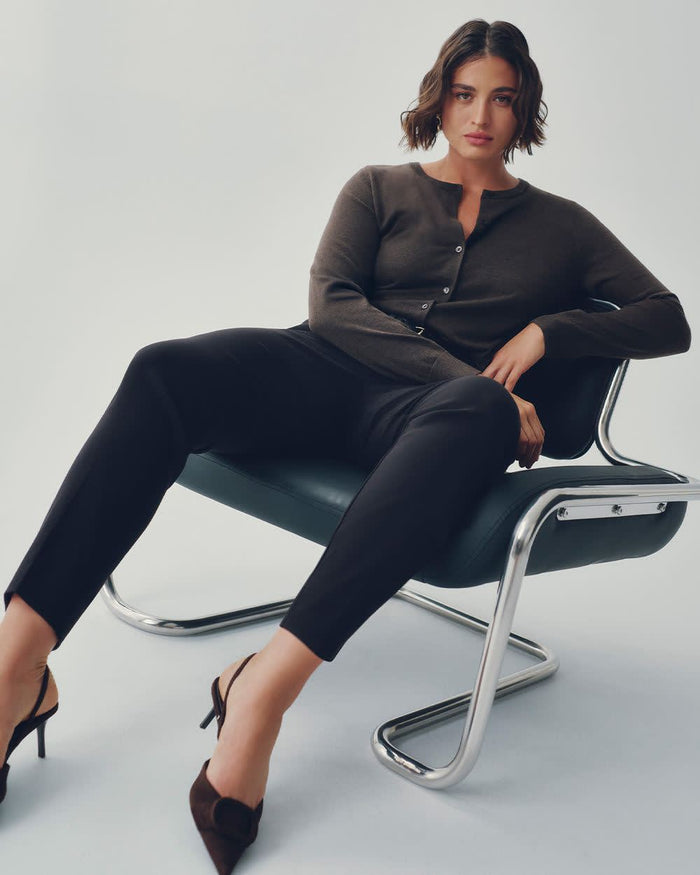 Slim-Leg High-Rise Ankle Pant - The Iconic (R)
