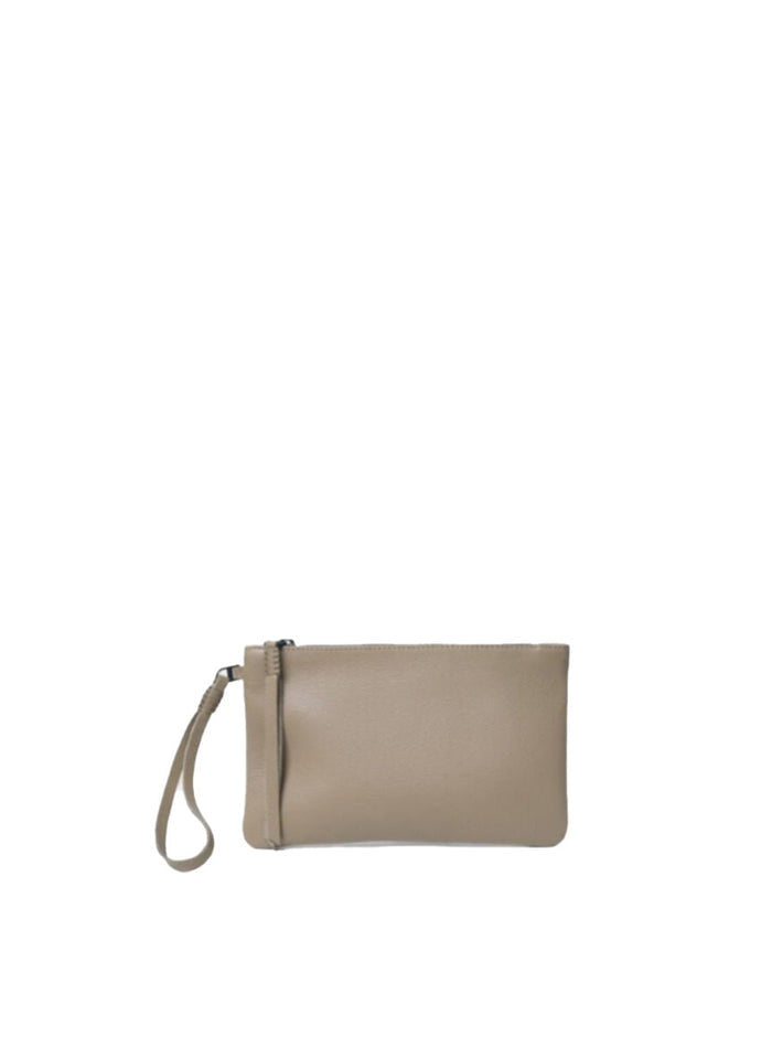 Pochette Callista Crafts Slim Pochette Grained Leather Taupe O/S / Taupe Apoella