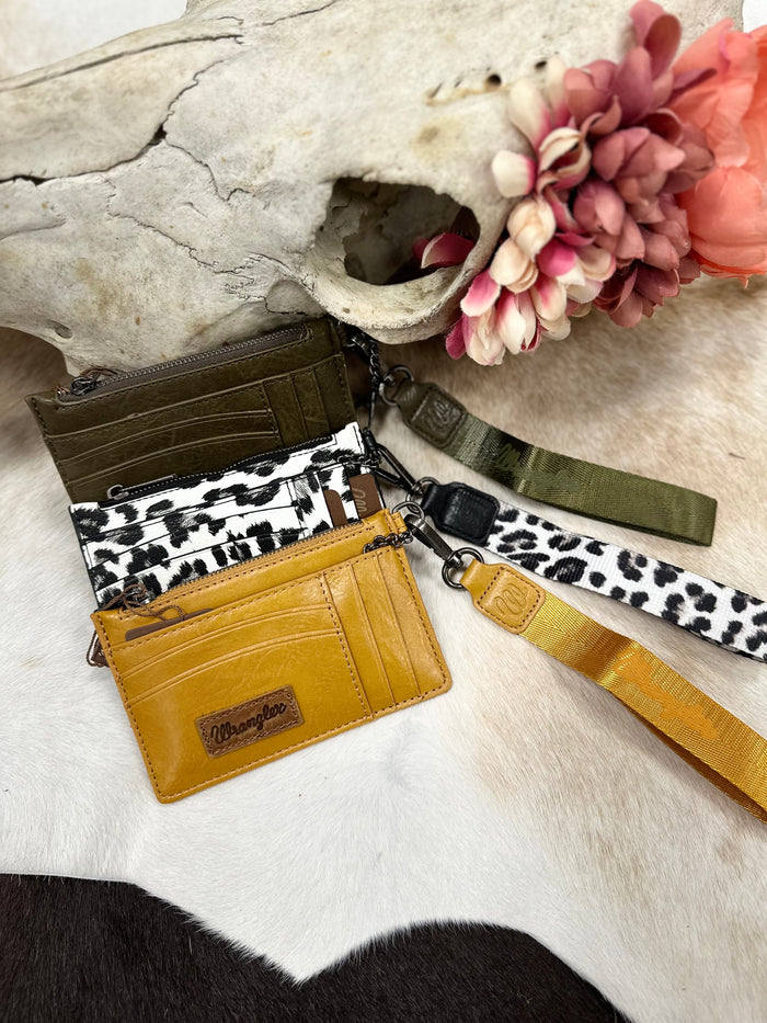 Slim Zip Card Wallet with Wristlet